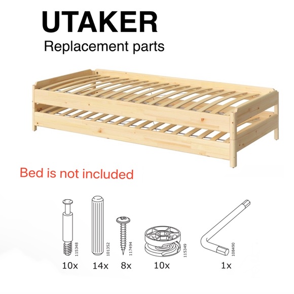 Full set of Replacement parts to set up UTAKER bed - Picture 1 of 1